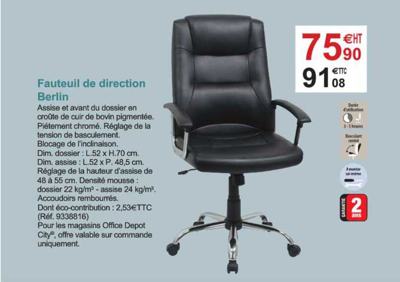 fauteuil de direction berlin