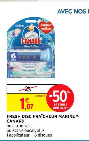 fresh disc fraîcheur marine canard