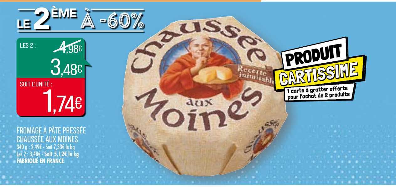 fromage à pâte pressée chaussée aux moines