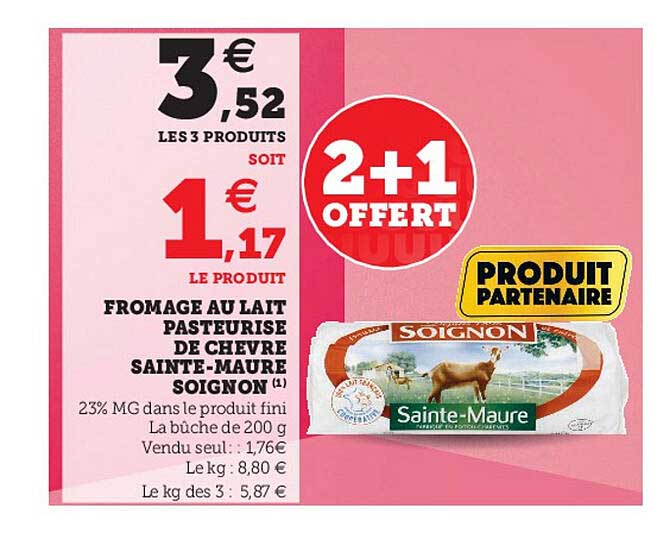 Fromage Au Lait Pasteurisé De Chèvre Sainte-maure Soignon