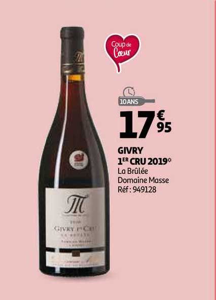 givry 1er cru 2019 la brûlée domaine masse