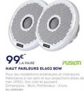 haut parleurs el602 80w fusion