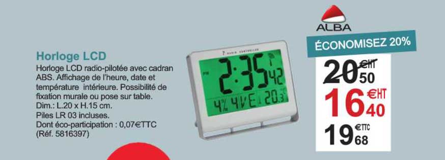 horloge lcd
