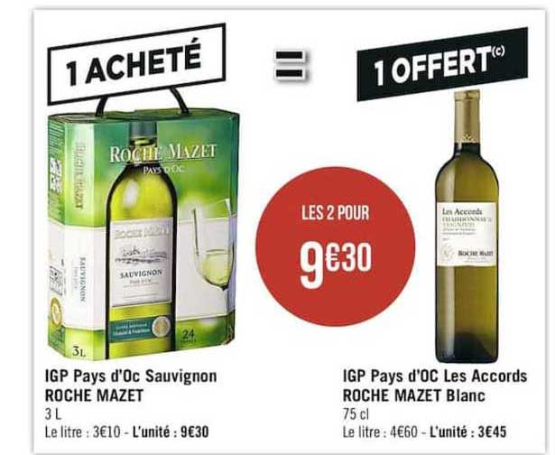 igp pays d'oc sauvignon roche mazet