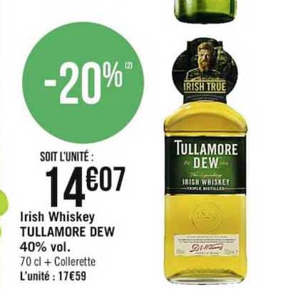 irish whiskey tullamore dew 40% vol.