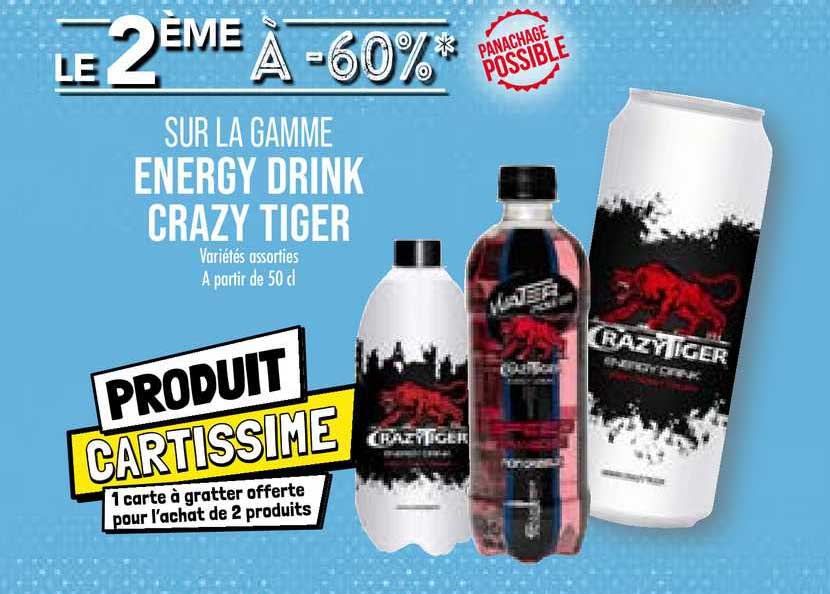 la  gamme energy drink crazy tiger