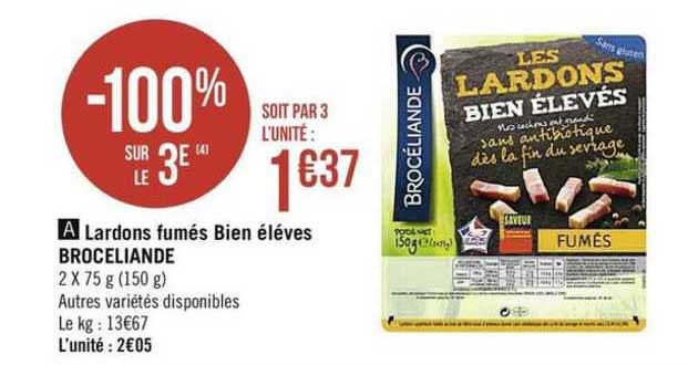 lardons fumés bien élevées broceliande