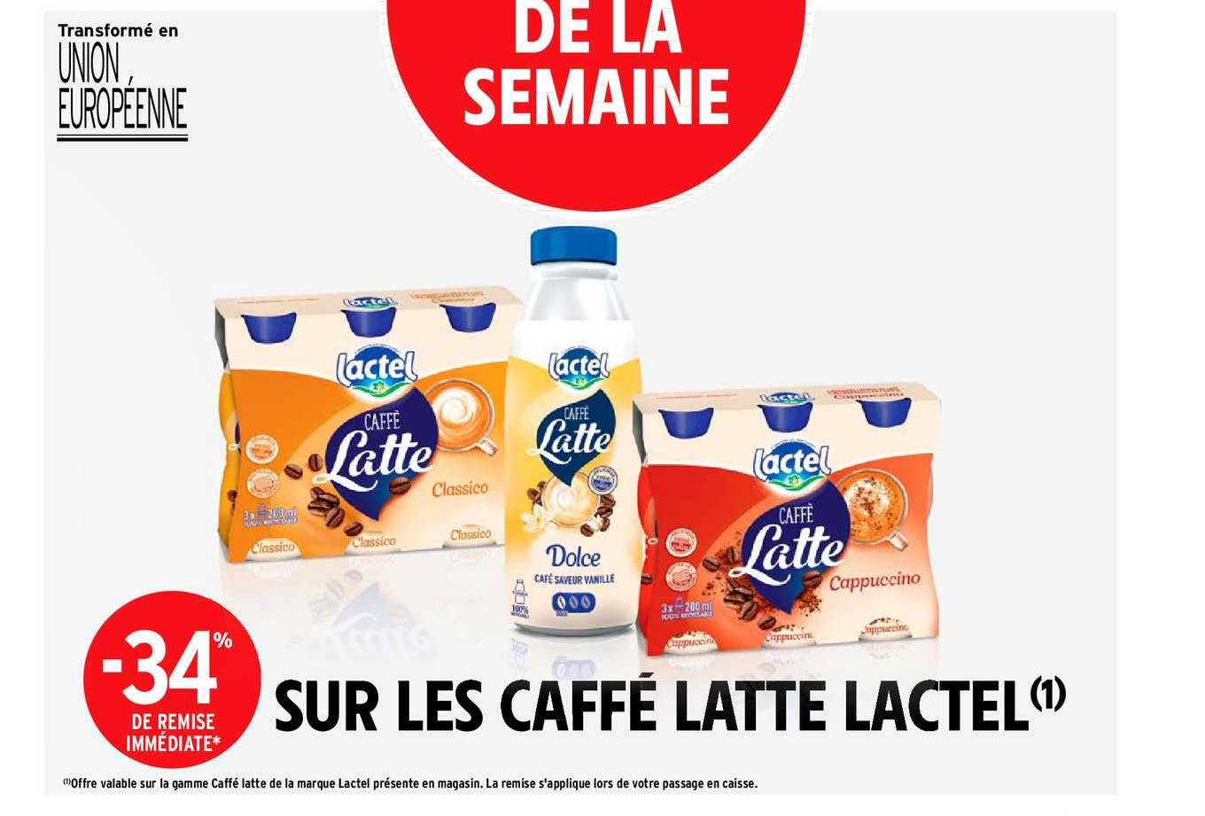les caffé latte lactel