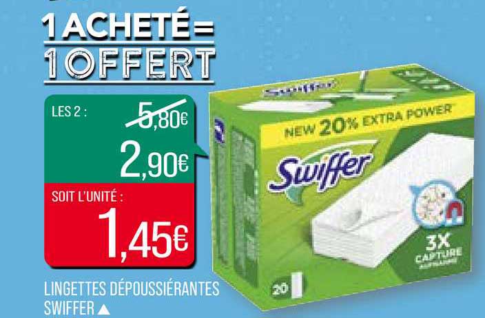 lingettes dépoussiérantes swiffer
