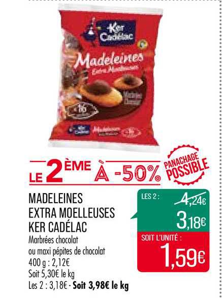 madeleines extra moelleuses ker cadélac