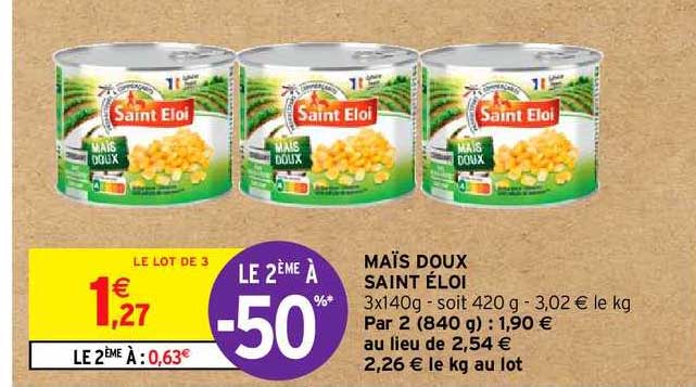 maïs doux saint éloi