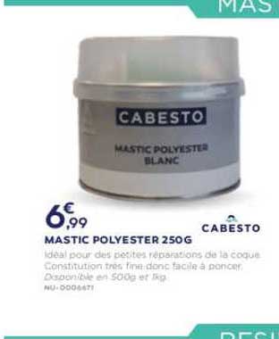mastic polyester cabesto