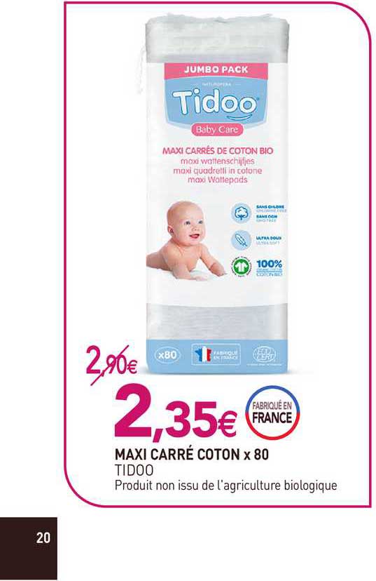 maxi carré coton x80 tidoo