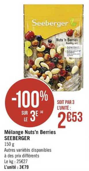 mélange nut's berries seeberger
