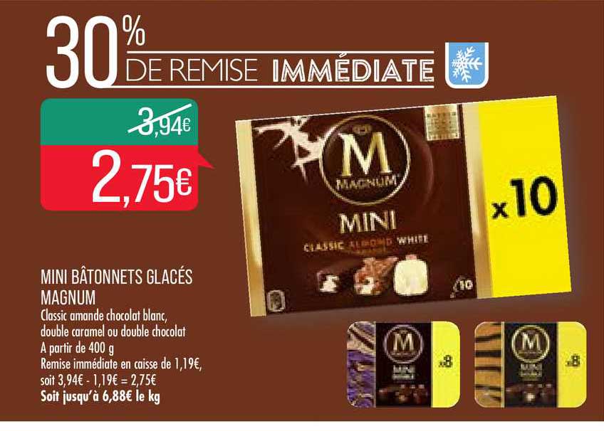 Mini Bâtonnets Glacés Magnum