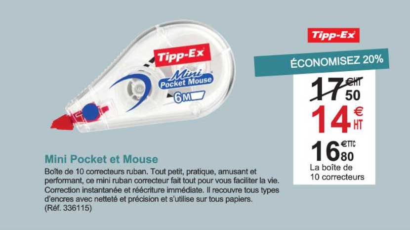 mini pocket et mouse tipp-ex