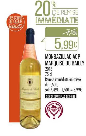 monbazillac aop marquise du bailly 2018