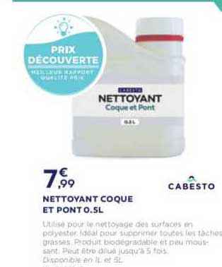 nettoyant coque et pont 0.5l cabesto