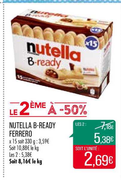 nutella b-ready ferrero