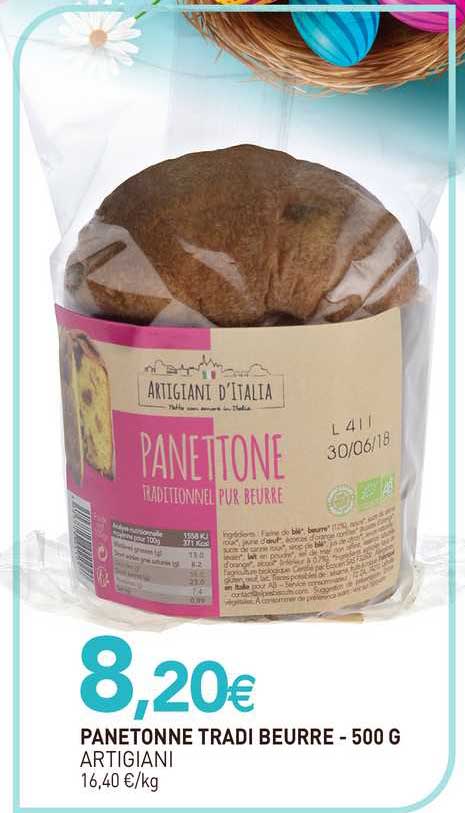 panettone tradi beurre - 500 g artigiani