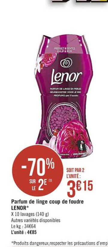 parfum de linge coup de foudre lenor