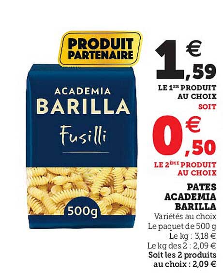 pâtes academia barilla