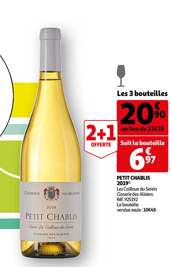 petit chablis 2019 les caillaux du serein