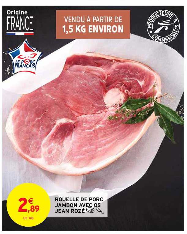 rouelle de porc jambon avec os jean rozé