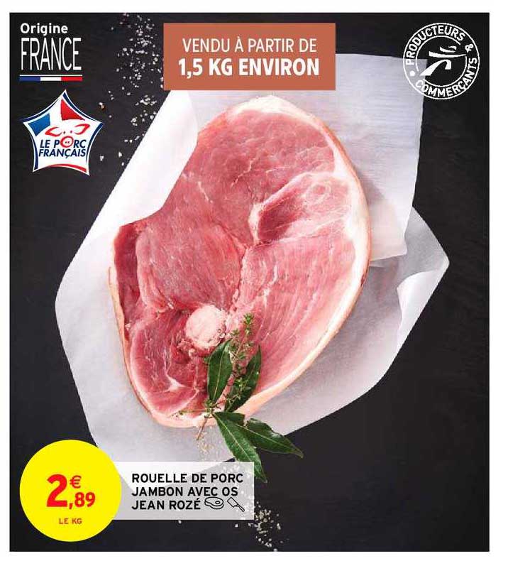 rouelle de porc jambon avec os jean rozé