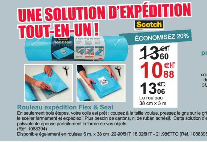 rouleau expédition flex & seal scotch