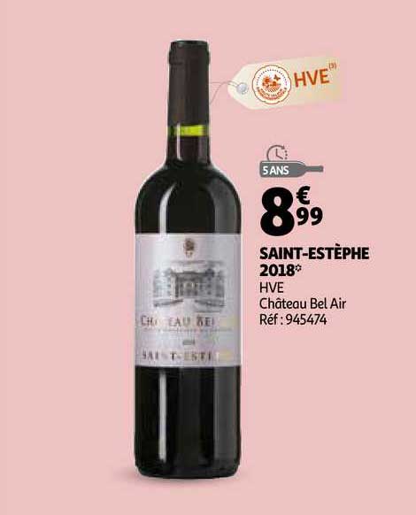 saint-estèphe 2018 hve château bel air