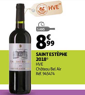 saint estèphe 2018 hve château bel air