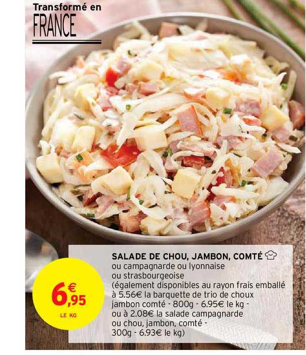 Salade De Chou, Jambon, Comté