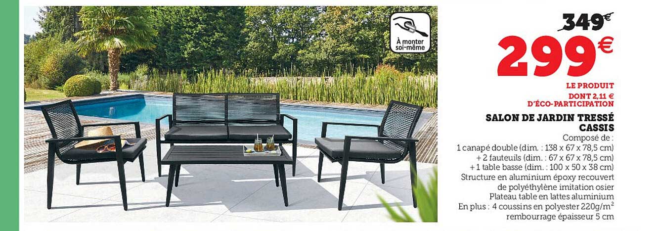 Salon De Jardin Tressé Cassis
