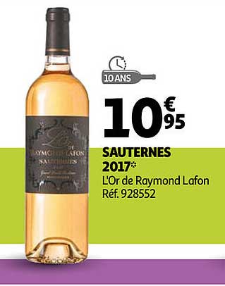 sauternes 2017 l'or de raymond lafon