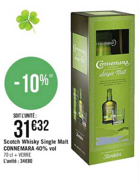 scotch whisky single malt connemara 40% vol