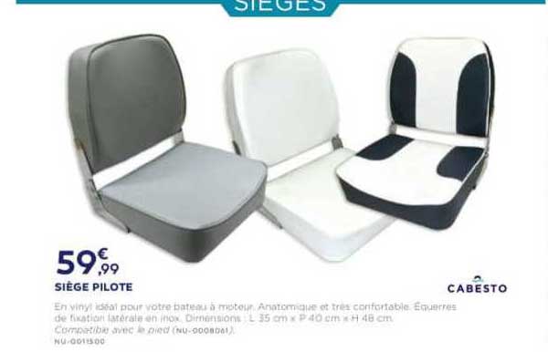 siège pilote cabesto