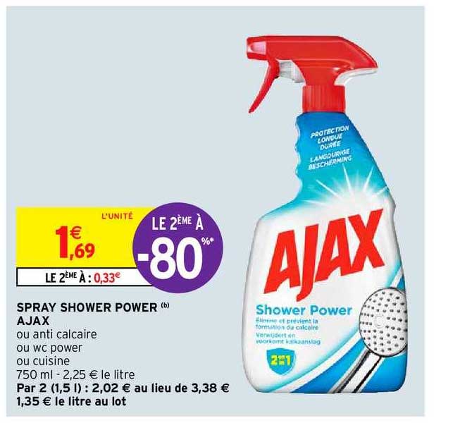 spray shower power ajax