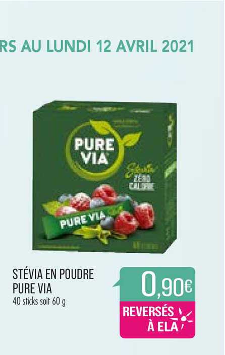 stévia en poudre pure via