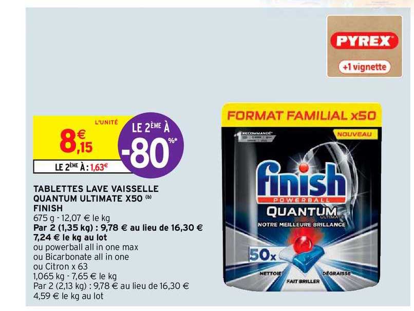 tablettes lave vaisselle quantum ultimate x50 finish