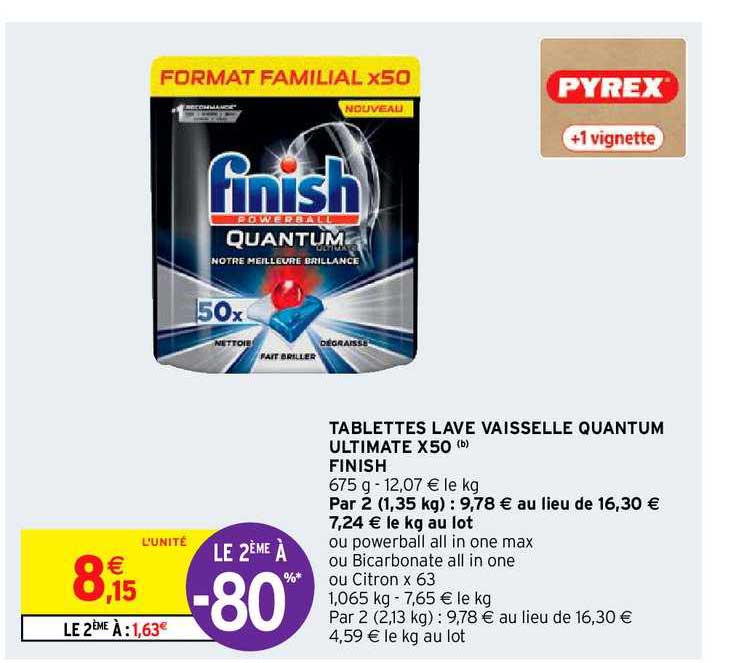 tablettes lave vaisselle quantum ultimate x50 finish