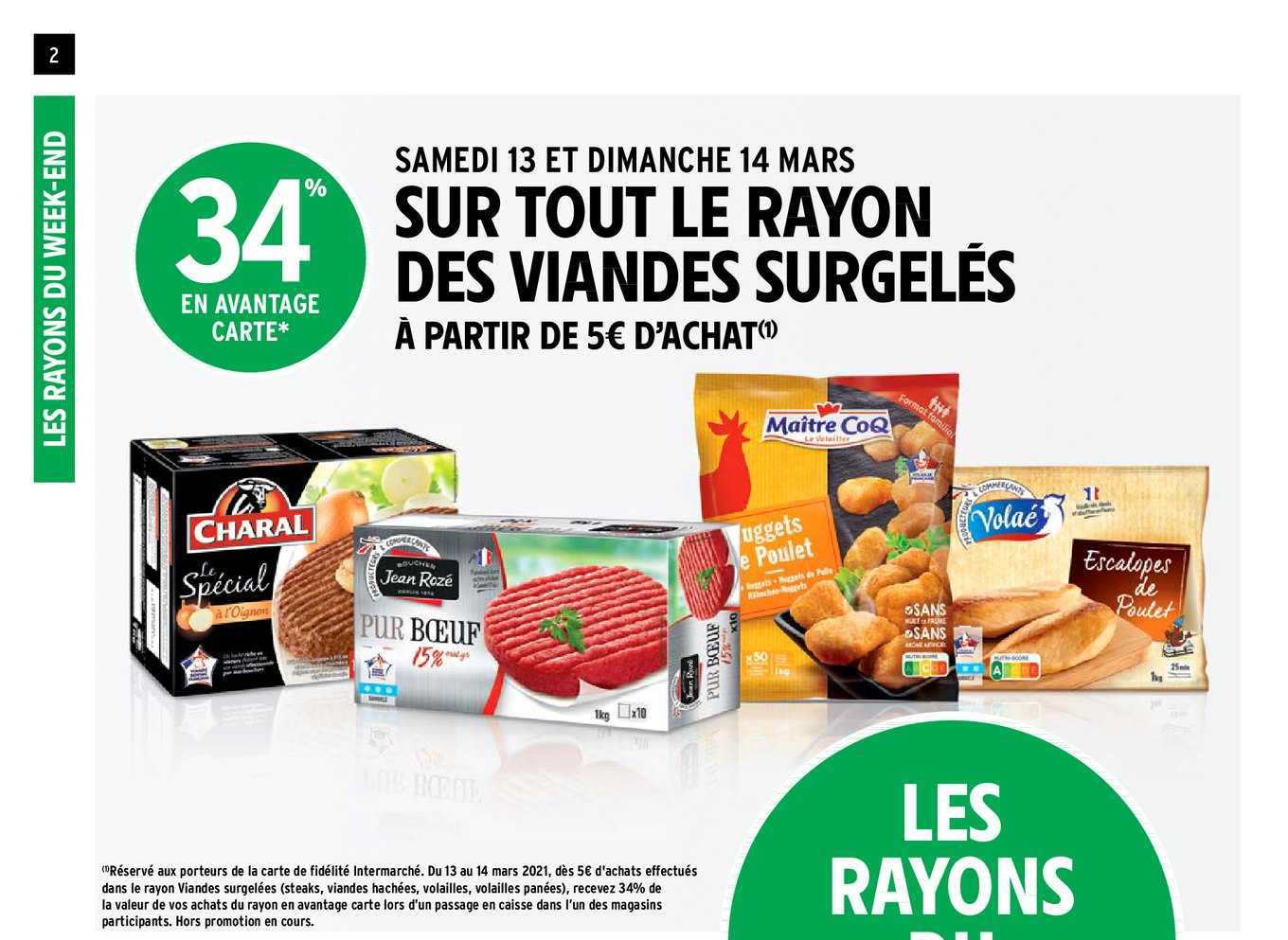 viandes surgelés charal, jean rozé, maître coq, volaé