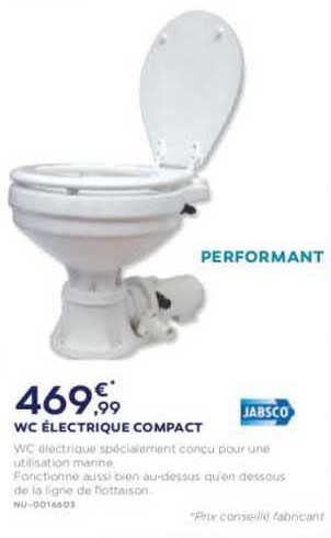 wc électrique compact jabsco
