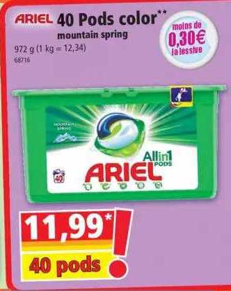 40 pods color moutain spring ariel