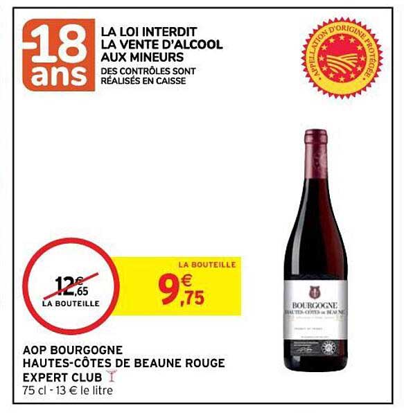 aop bourgogne hautes-côtes de beaune rouge expert club