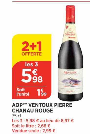 aop ventoux pierre chanau rouge