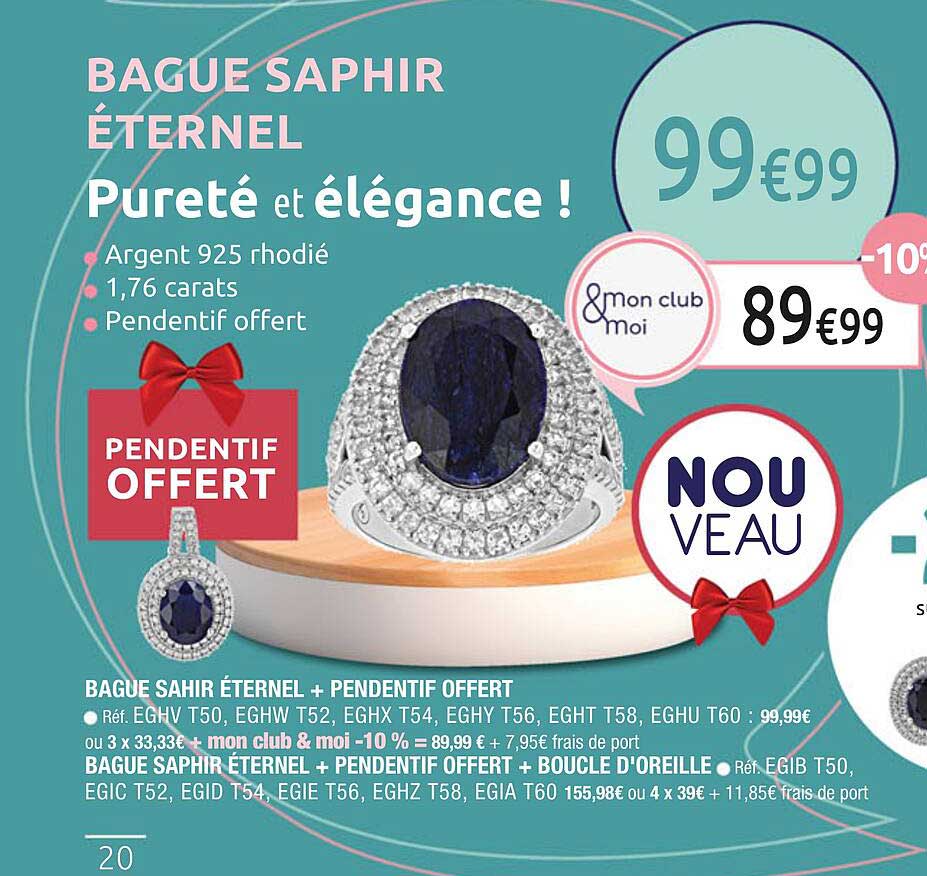 bague saphir éternel