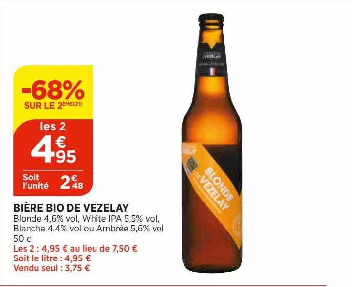 bière bio de vezelay