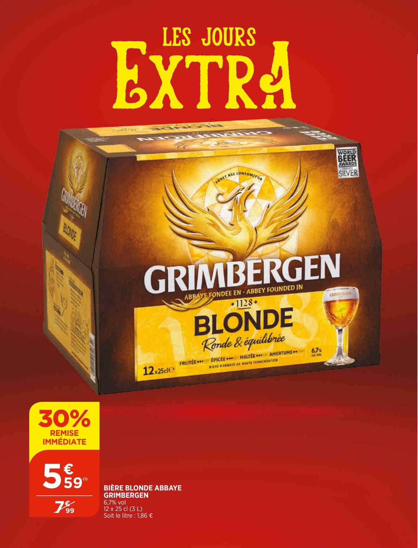 Bière Blonde Abbaye Grimbergen