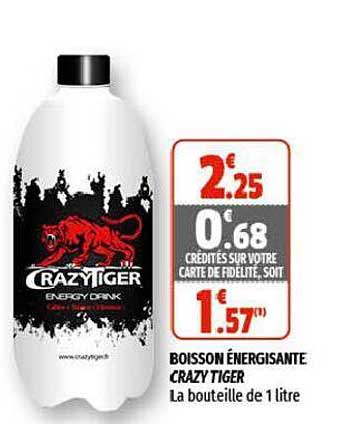 boisson énergisante crazy tiger